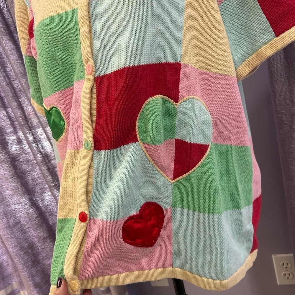 Vintage Breckenridge Patch Heart Cardigan - Picture 5 of 7